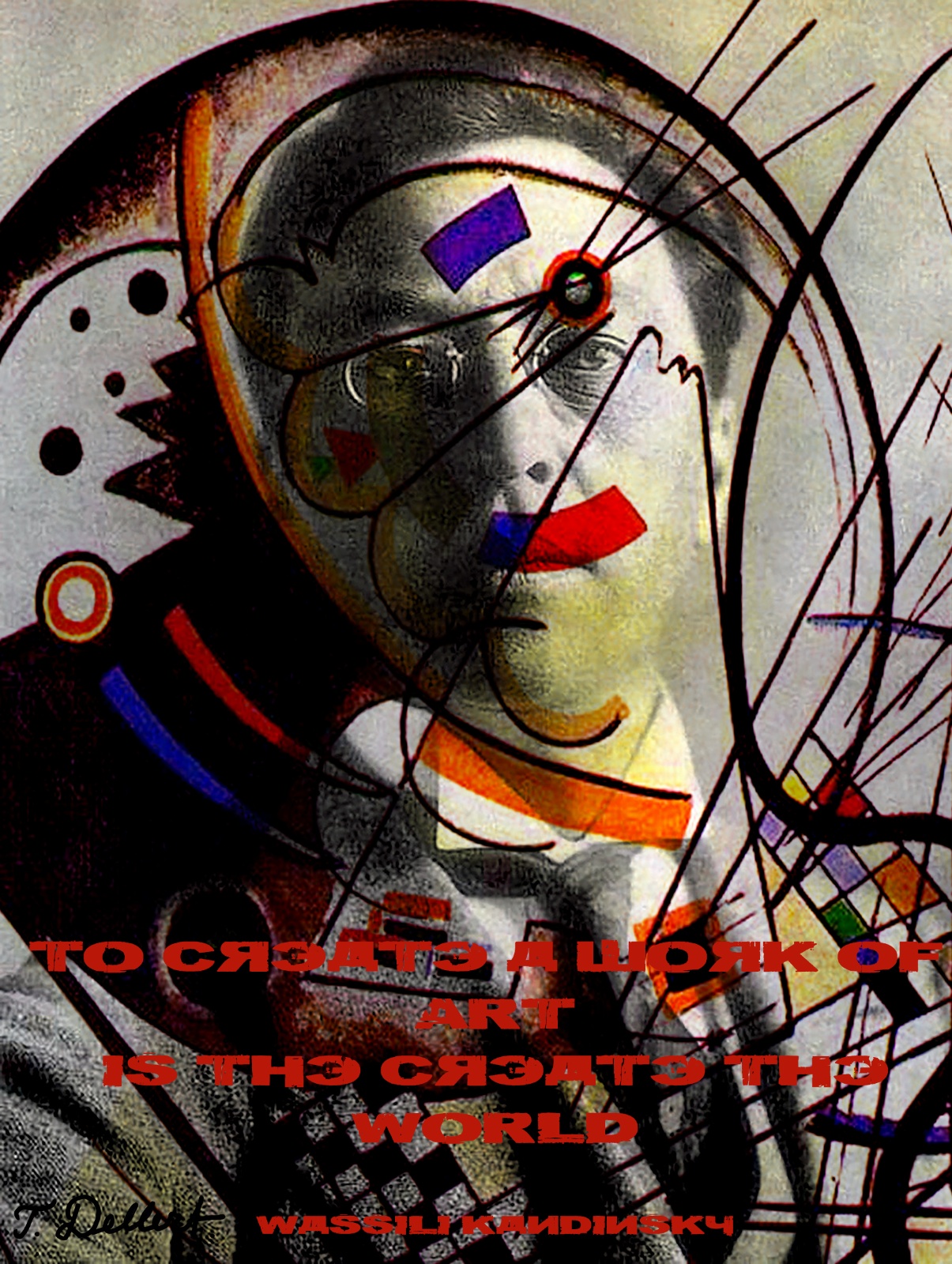 Small PORTRAIT OF KANDISNSKY copy